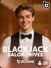 Blackjack Salon Privee BC Game Ísland game cover
