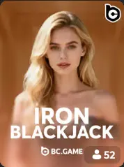 Iron Blackjack BC Game Ísland game cover