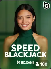 Speed Blackjack BC Game Ísland game cover