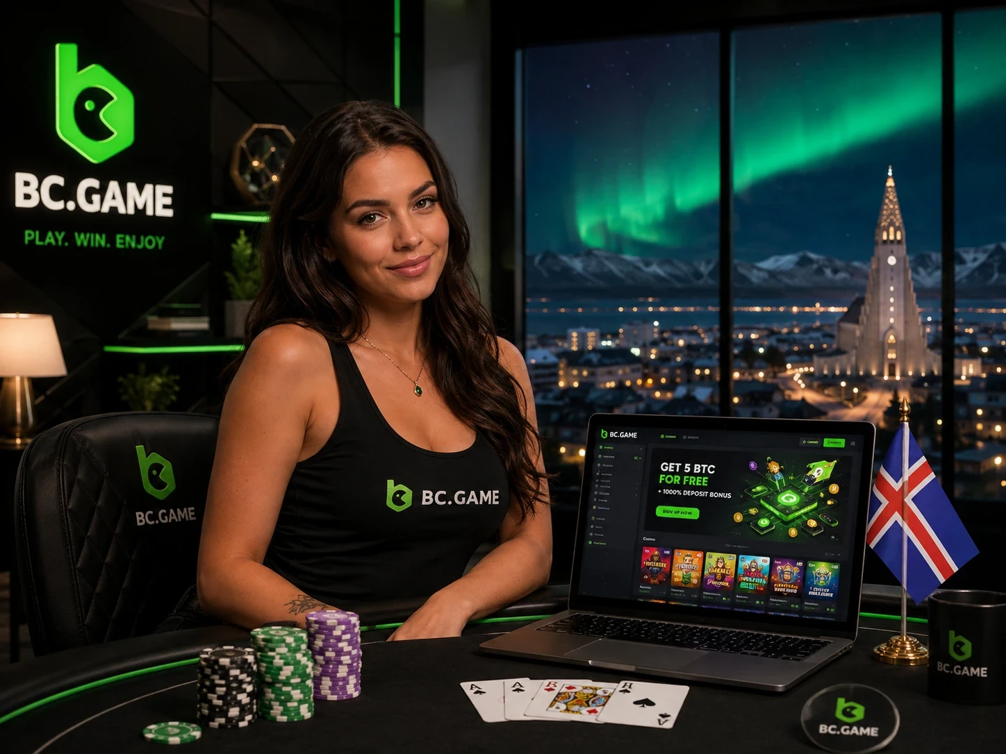 BC Game Ísland merki