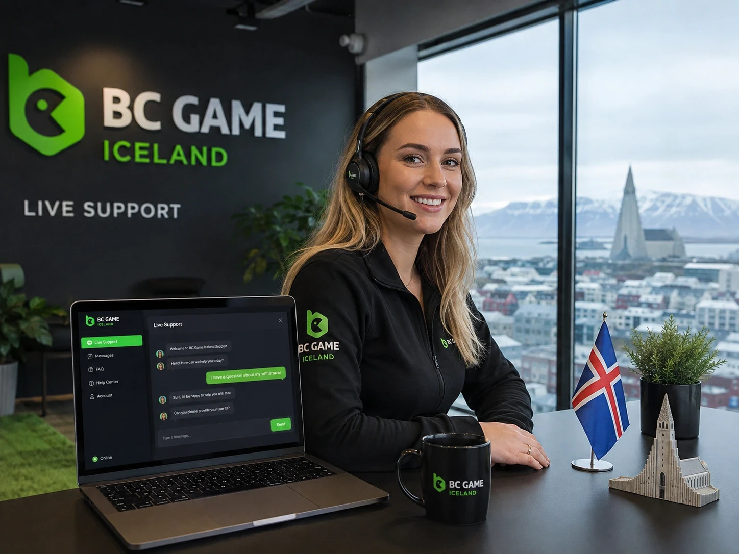 BC Game Ísland merki