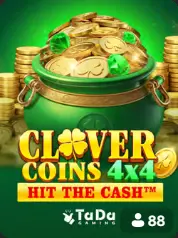 Clover Coins 4x4 Hit The Cash BC Game Ísland game cover